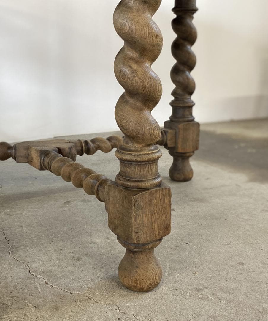 フランス アンティーク Round Oak Table オーク テーブル