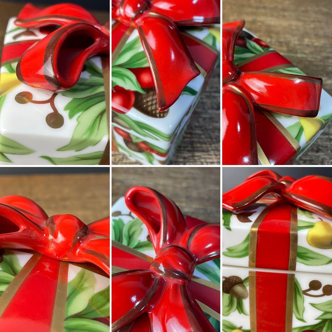 美品 Tiffany&Co. ティファニー ホリデー 陶器製 小物入れ E-5