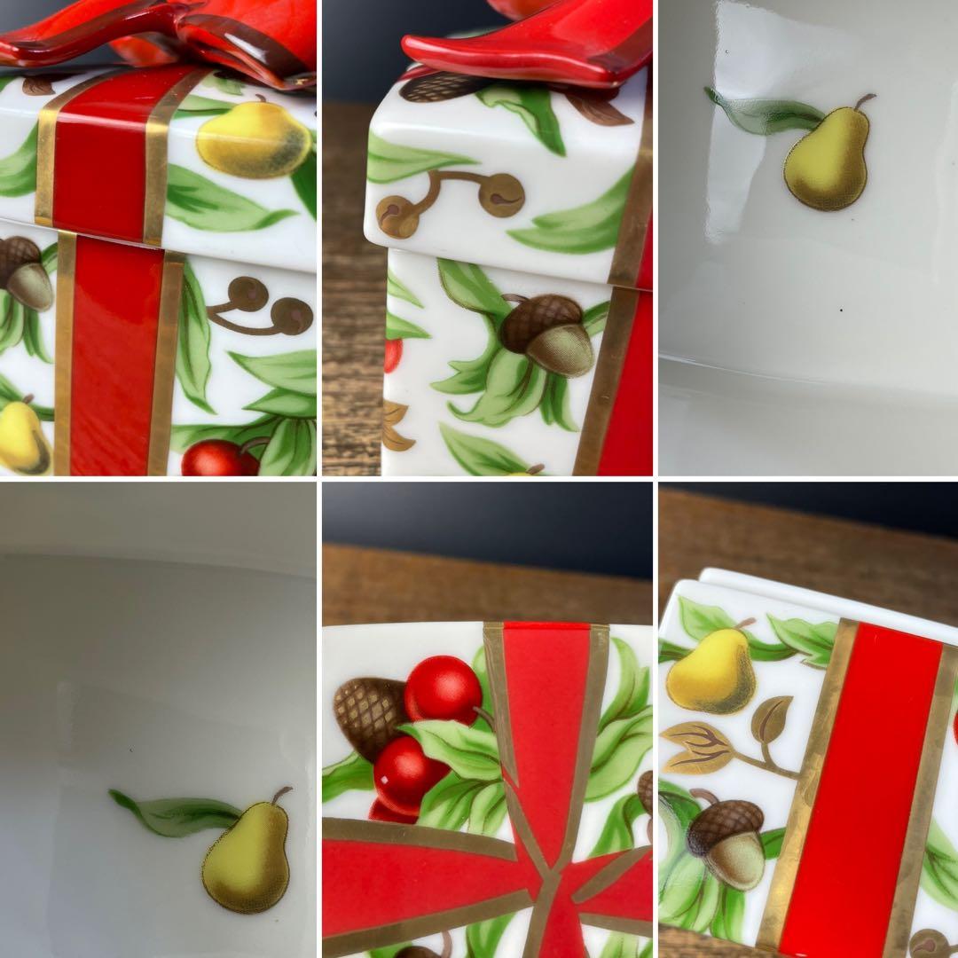 美品 Tiffany&Co. ティファニー ホリデー 陶器製 小物入れ E-5