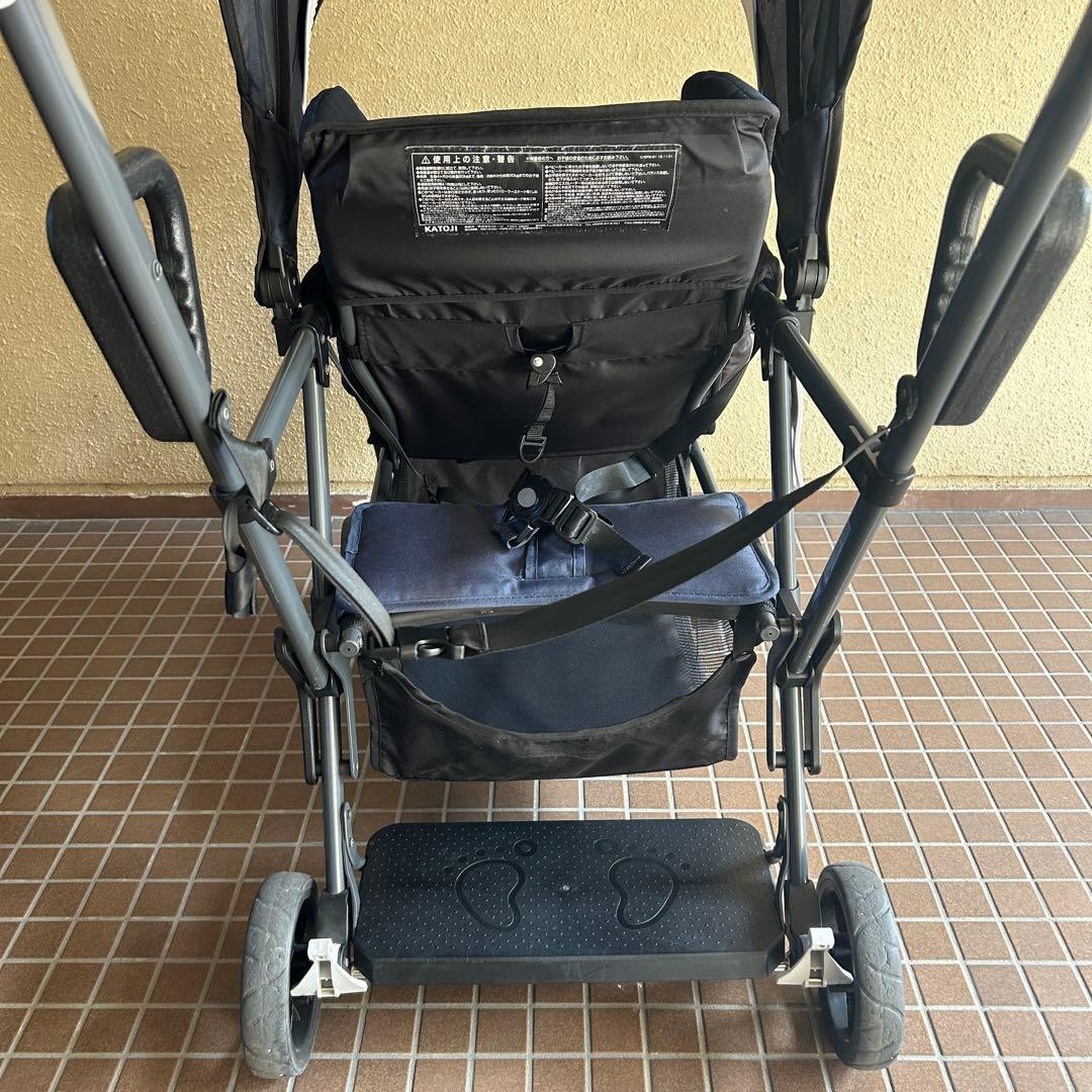 美品✨カトージ KATOJI ベビーカー 二人でゴー 二人乗り 双子 年子