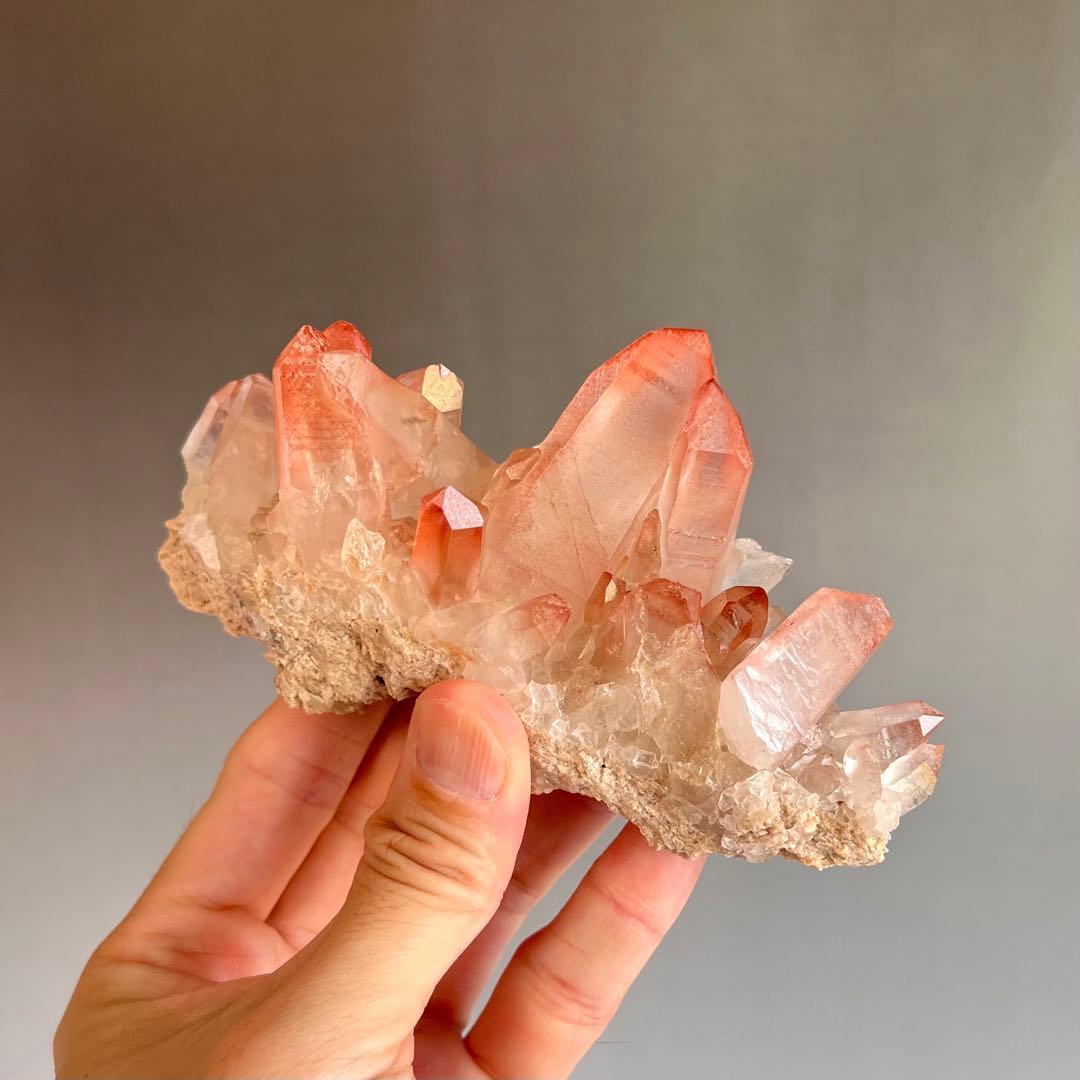 超レア　ストロベリーレムリアン　ディアマンティーナ産　クラスター　27