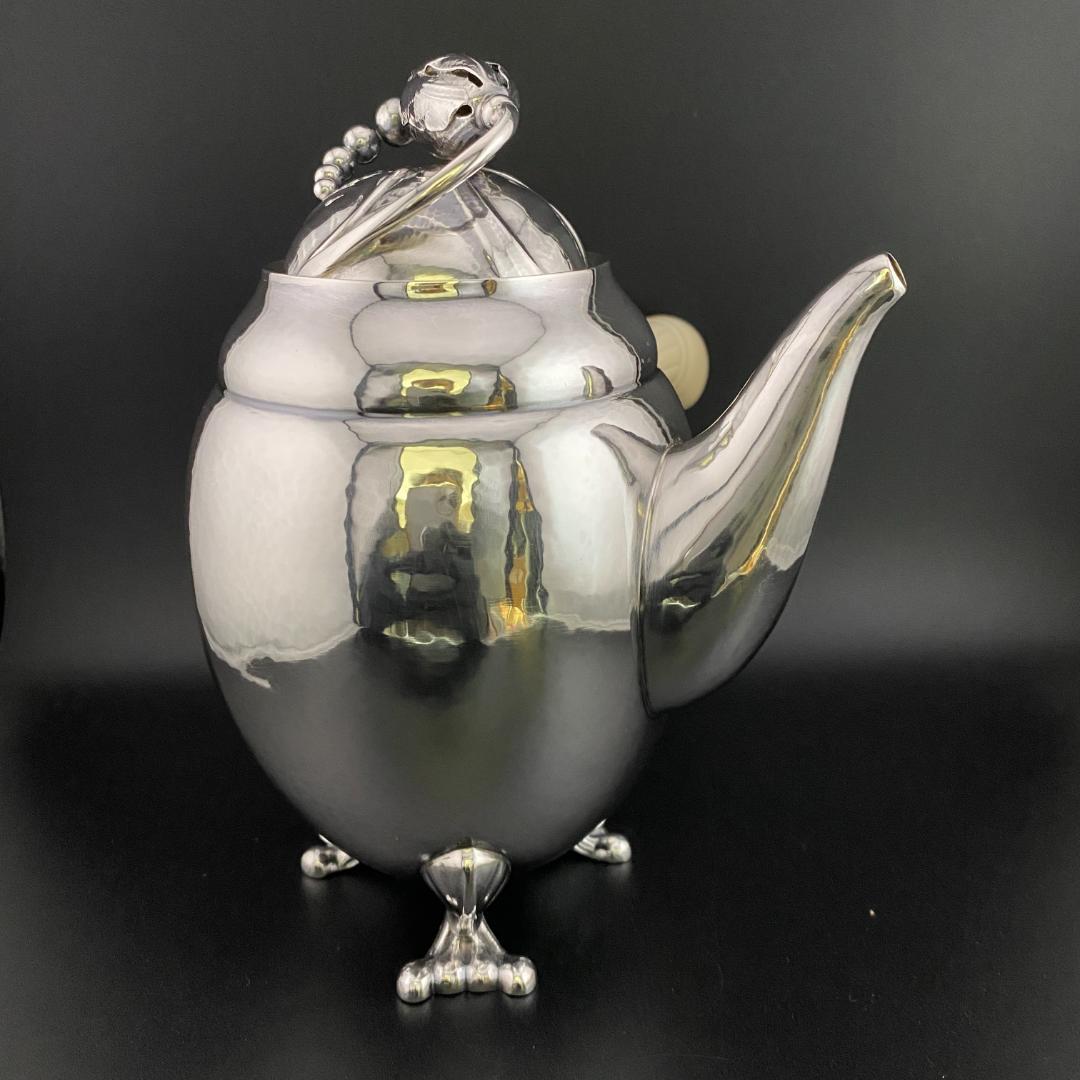 H227 美品 ジョージ ジェンセン シルバー925 ブロッサム ポット