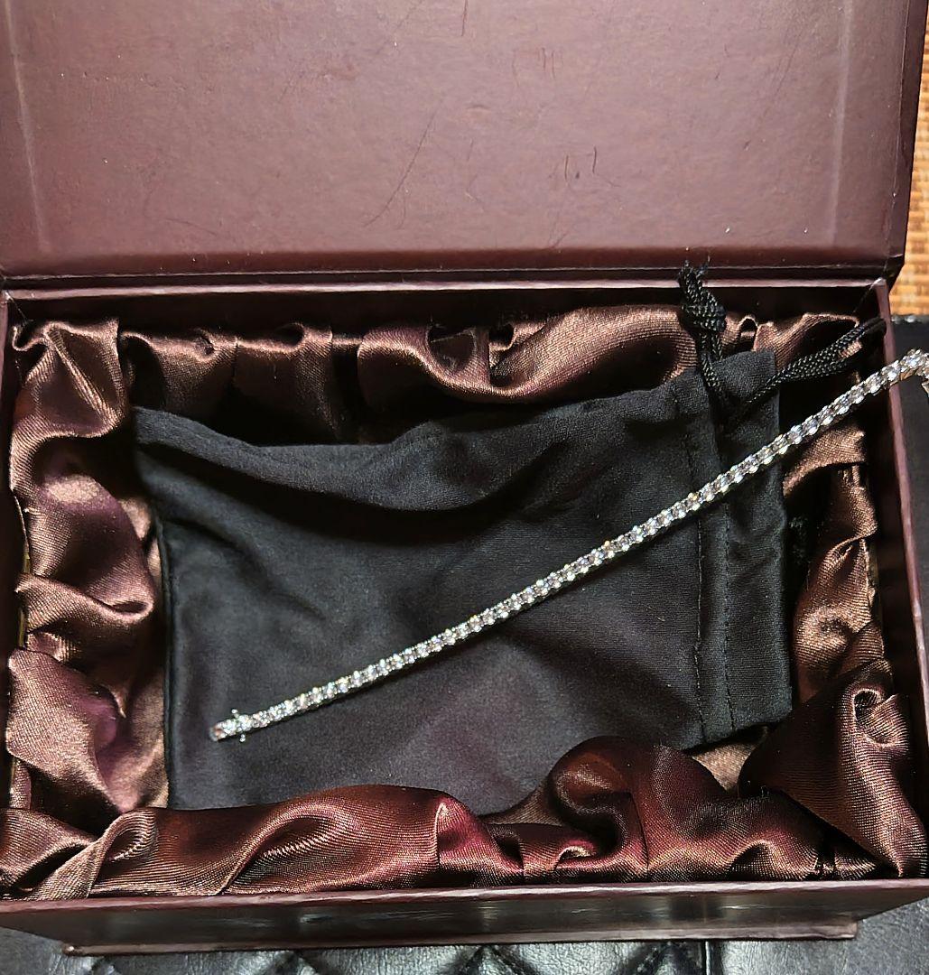 シルバー テニスブレスレット5ct ニューヨークからの贈り物