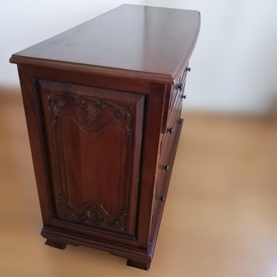 木製チェスト 整理タンス クラシック アンティーク ヴィンテージ家具