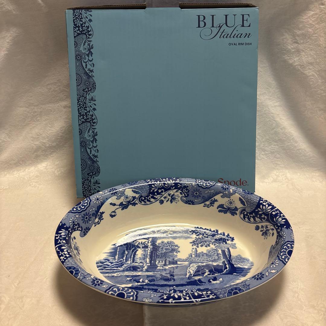 スポード　ブルーイタリアン　オーバル　耐熱皿
