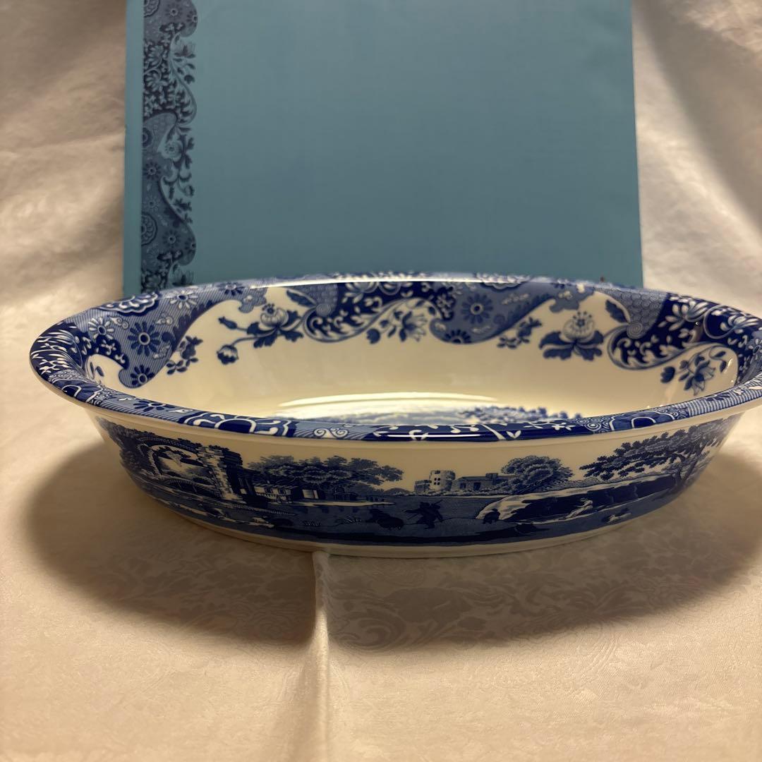 スポード　ブルーイタリアン　オーバル　耐熱皿