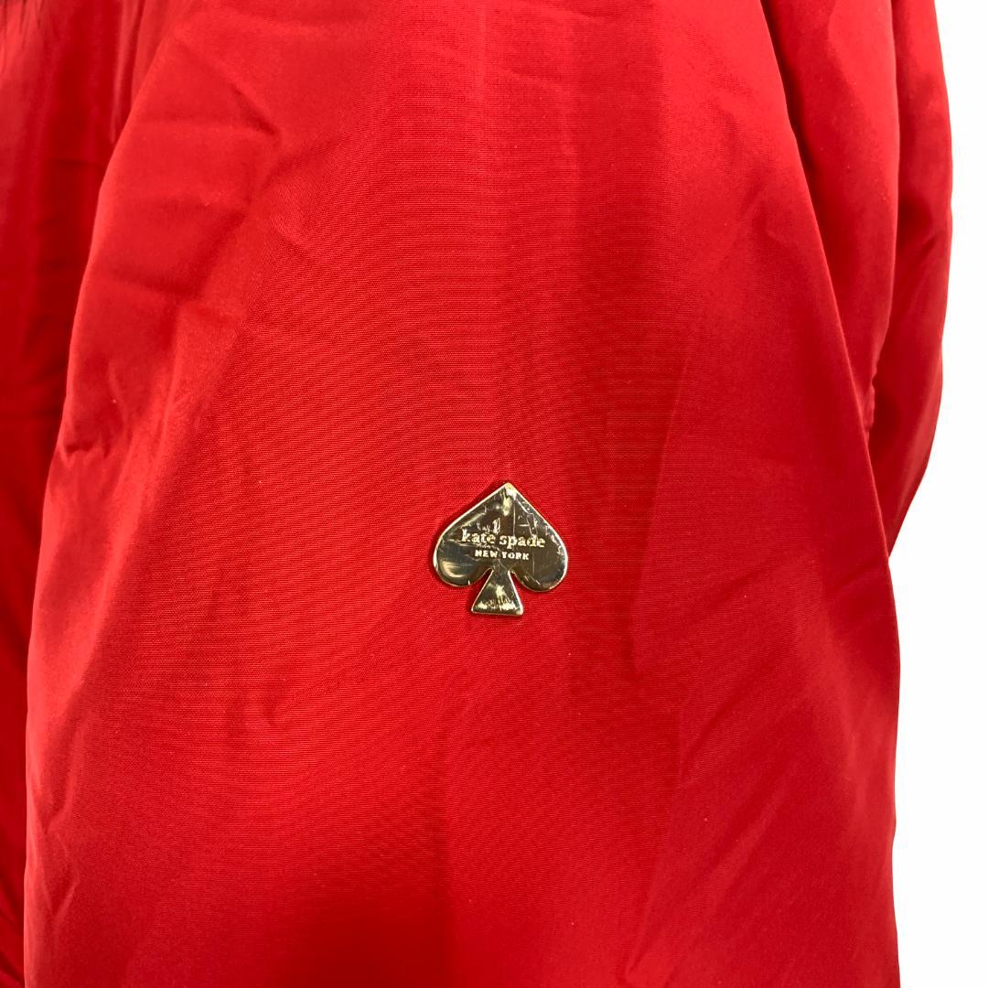 LA9190 ケイトスペードニューヨーク ダウンコート 赤 ポリエステル M