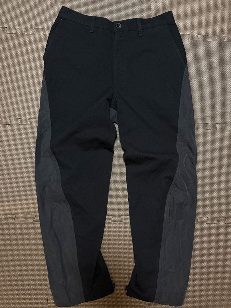 ISSEY MIYAKE MEN 立体　切り替え　パンツ　ブラック　ウール