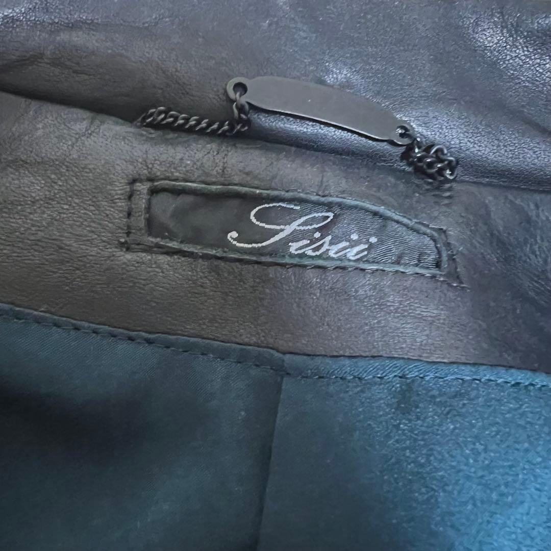 Sisii レザー ライダース ジャケット