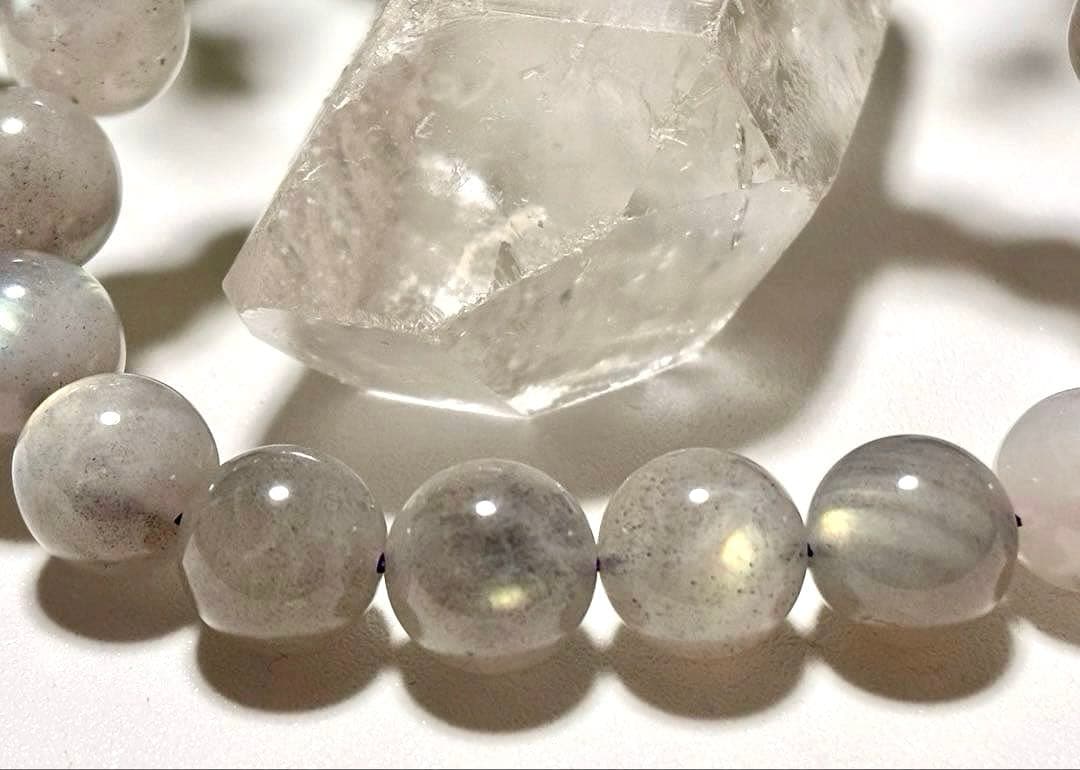 感謝特価　最高品質　超希少入手困難　神秘的輝き　オーロラグレージュラブラドライト