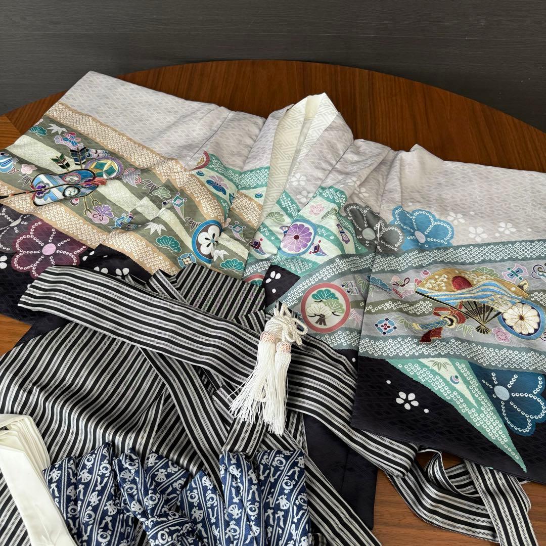 【美品】3歳〜5歳男の子用 七五三羽織袴セット