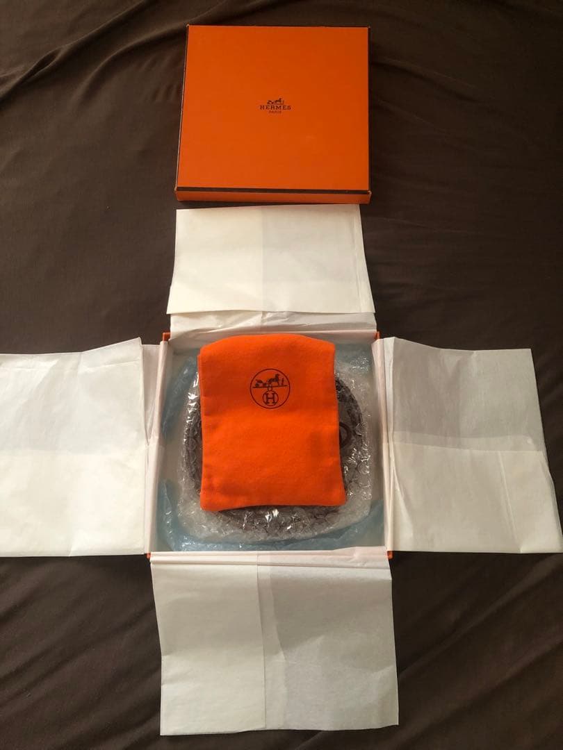 【美品】HERMES エルメスH型バックル ベルト 箱・保存袋付