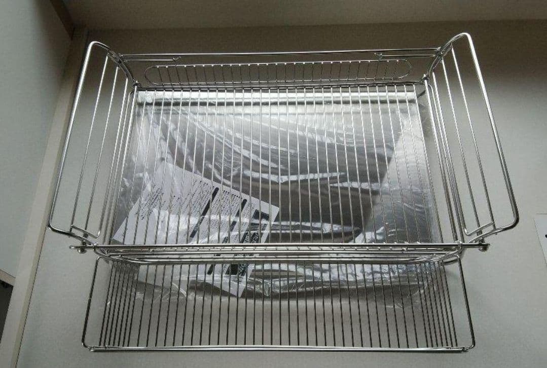 ツバメ　燕三条　折りたたみ式水切りかご　水切りバスケット　ステンレス