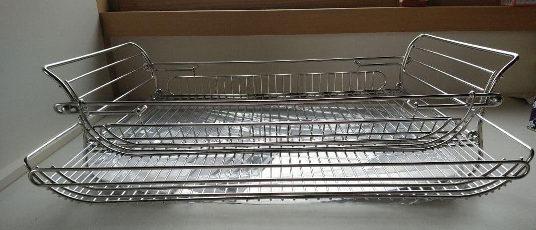 ツバメ　燕三条　折りたたみ式水切りかご　水切りバスケット　ステンレス