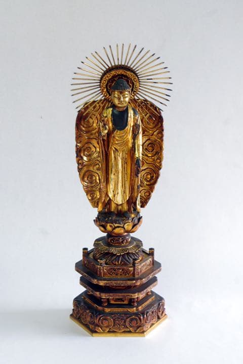 【 阿弥陀如来像 】 仏壇仏具 仏像 浄土真宗本願寺派