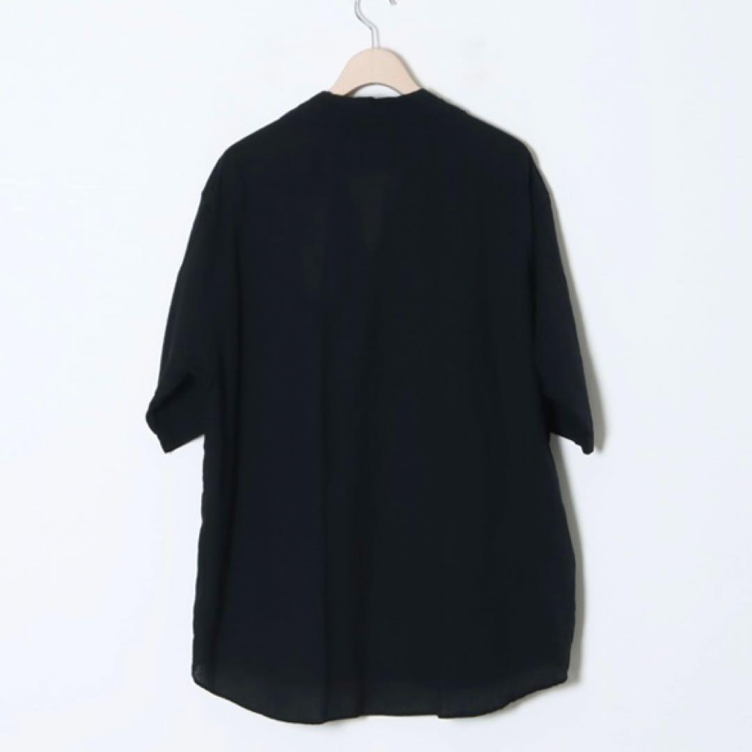 ニ*キ様 COMOLI コモリ ベタシャン スキッパー半袖シャツ V01-020