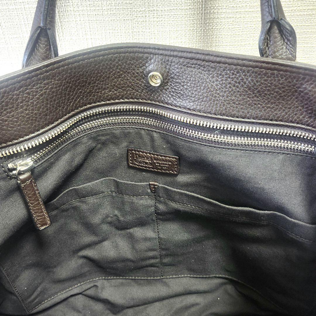 未使用✨ダニエル&ボブ トートバッグ オールレザー ダークブラウン☆大容量