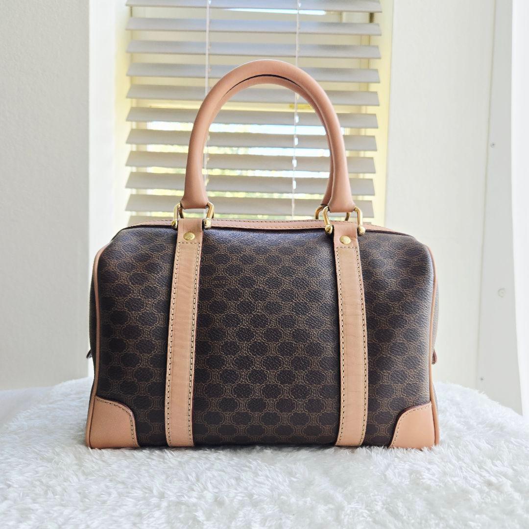 ⭐CELINE⭐ 美品 セリーヌ トリオンフ　ミニボストンバッグ マカダム柄