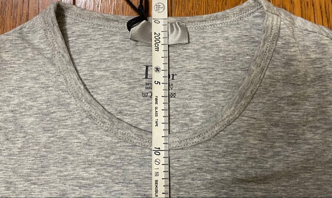 新品未使用 DiorHomme ロングTシャツ 44 XXS グレー 付属完備
