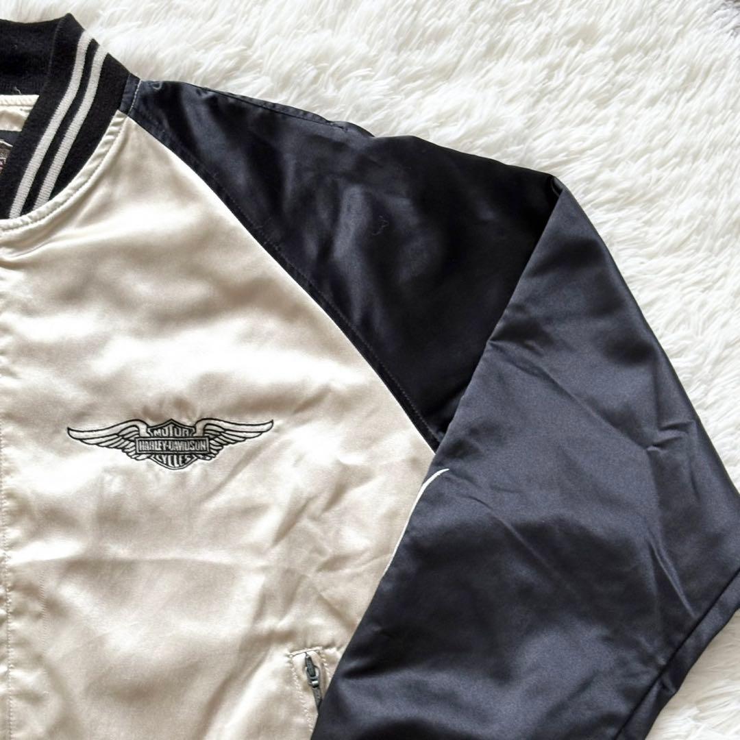 ハーレーダビッドソン ファイヤー ファイアーパターン スカジャン