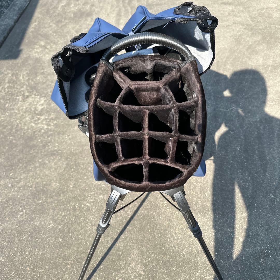 f*0様 Vessel ジーフォア　コラボ　ゴルフバッグ スタンド付き 青黒　G