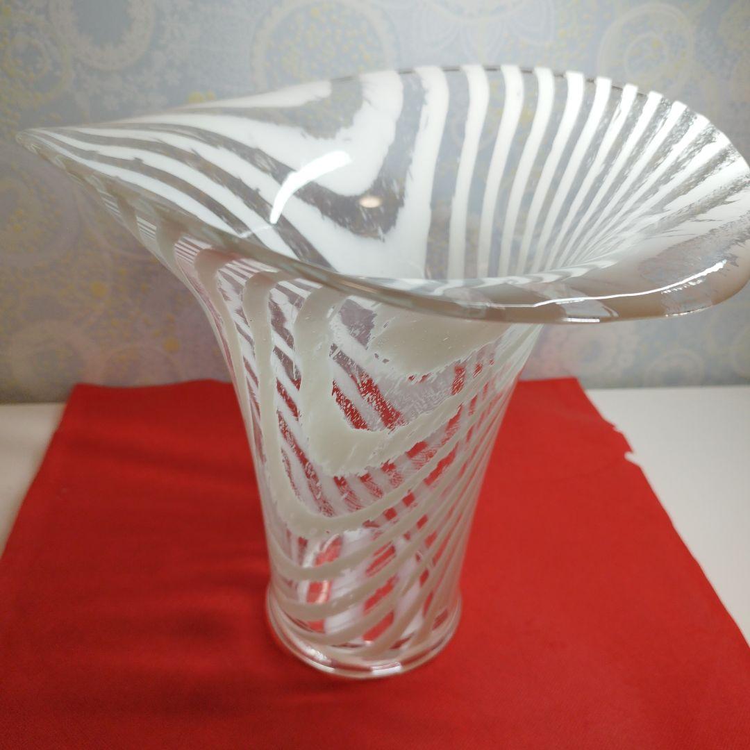 ヴィンテージPeill & Putzler　ガラス花瓶　1970年代　インテリア