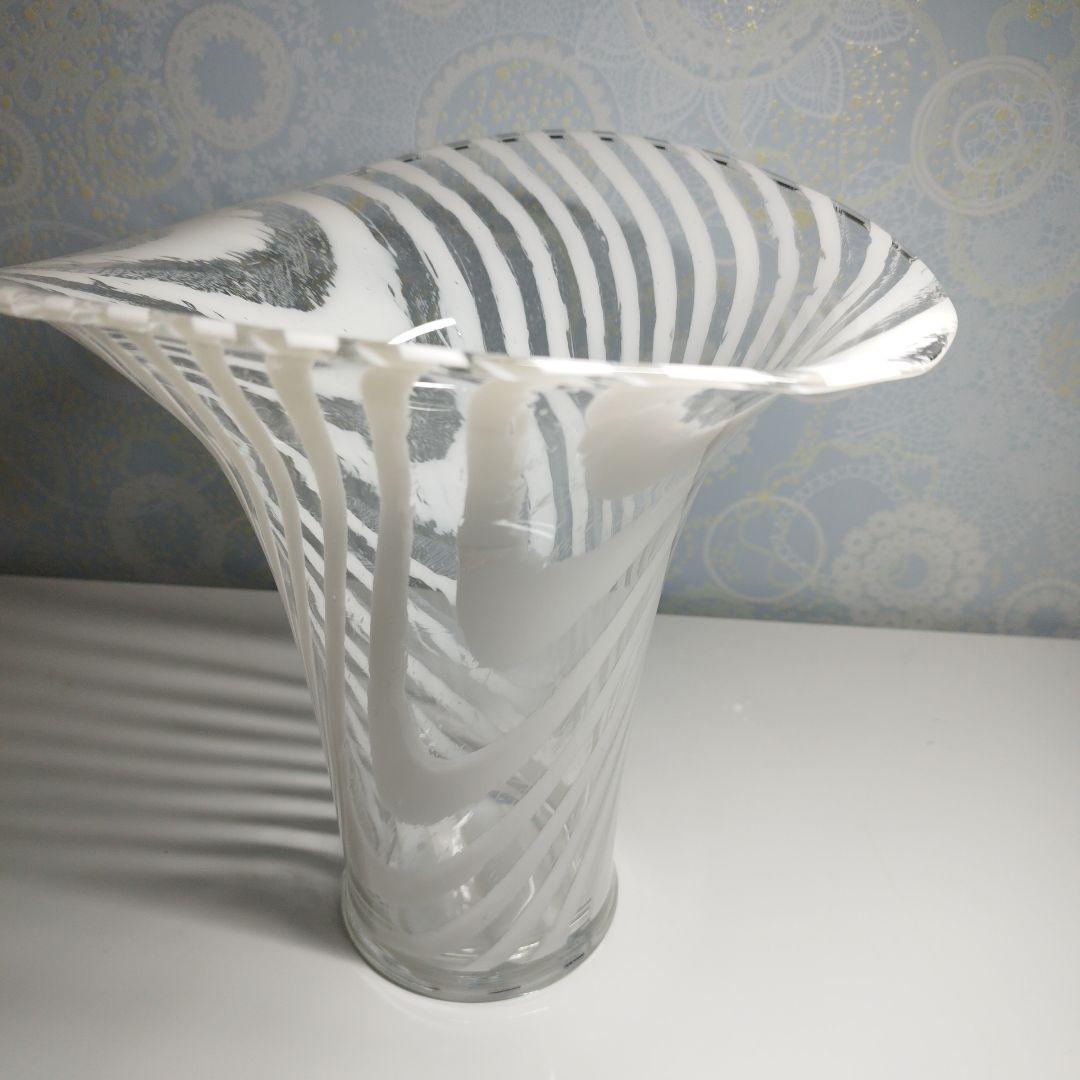 ヴィンテージPeill & Putzler　ガラス花瓶　1970年代　インテリア