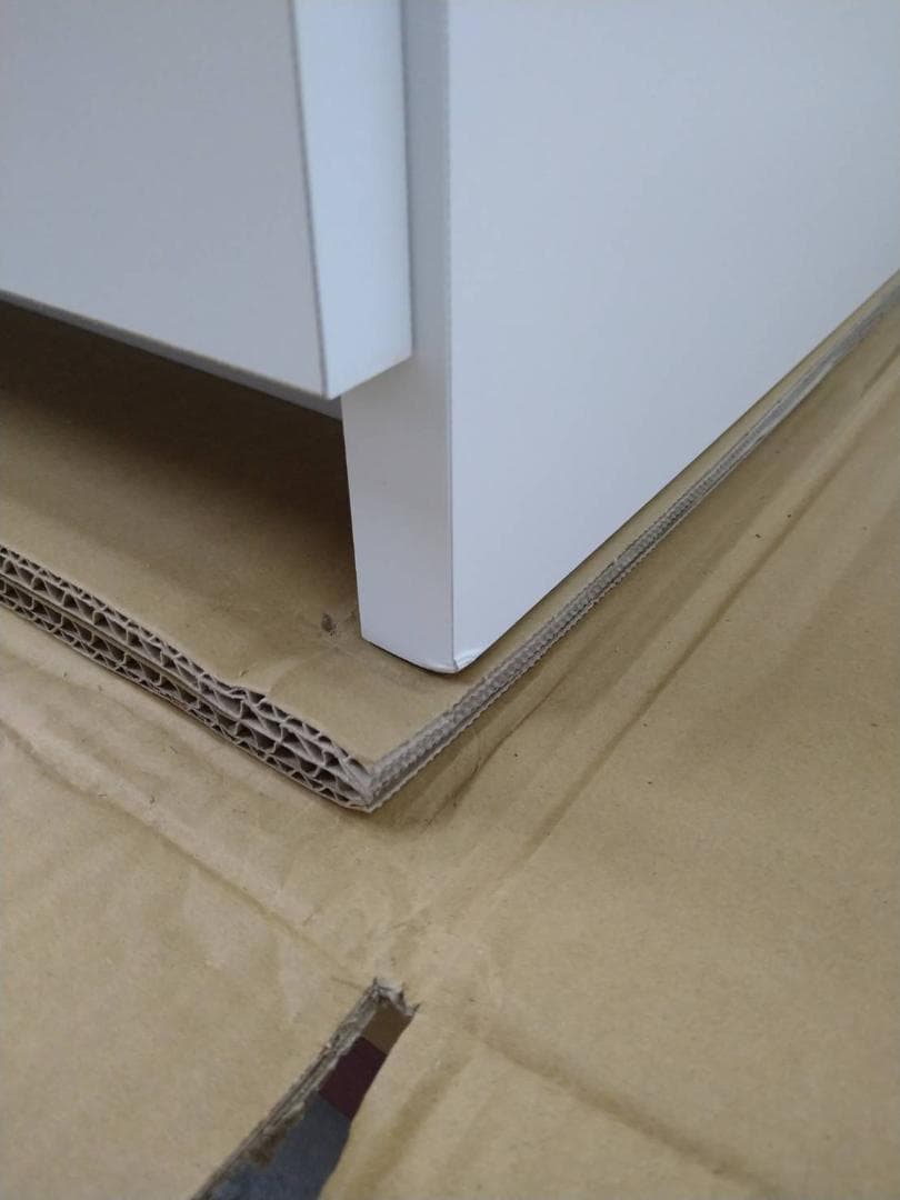 6081 ステンレスカウンター幅90 ホワイト　KK-90