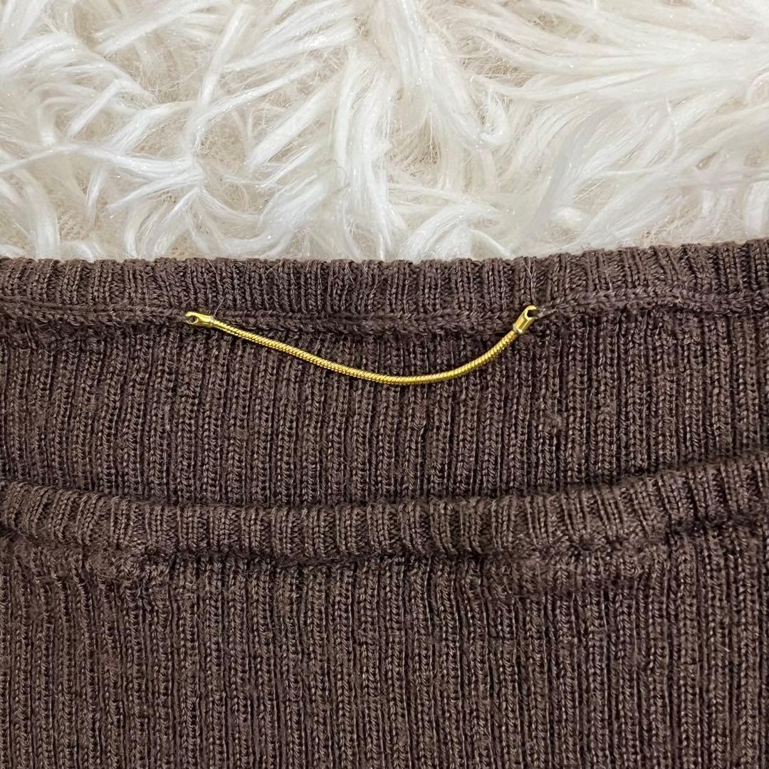 ★極美★ 大人気アパルトモンドゥーズィエムクラス RibKnitブラウン指抜き✳️