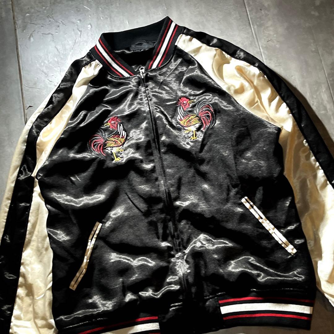 受注限定モデル　希少Lサイズ　浦和レッズ　刺繍　鳥　スカジャン　阿部勇樹　サテン