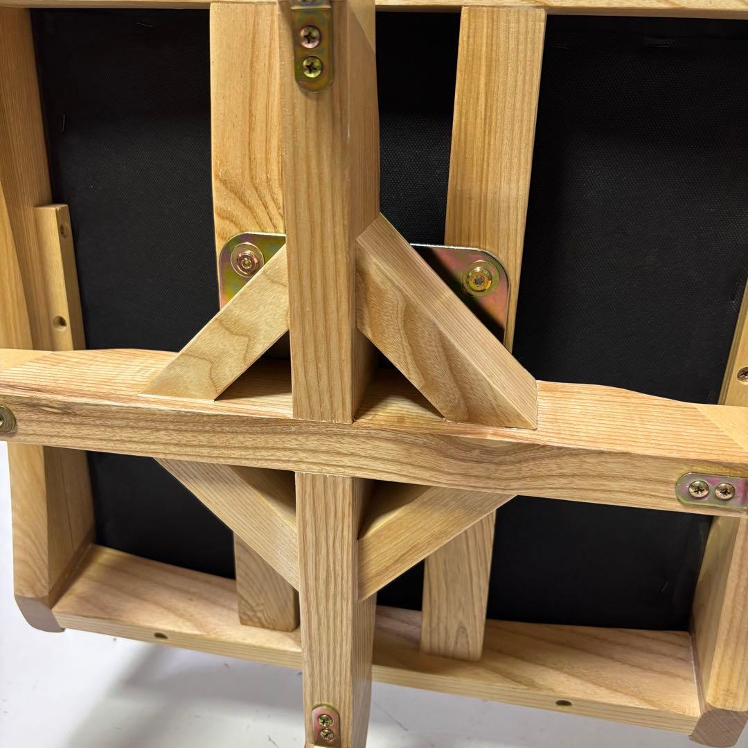 【未使用】回転式ダイニングチェア　ナチュラル×ブラック