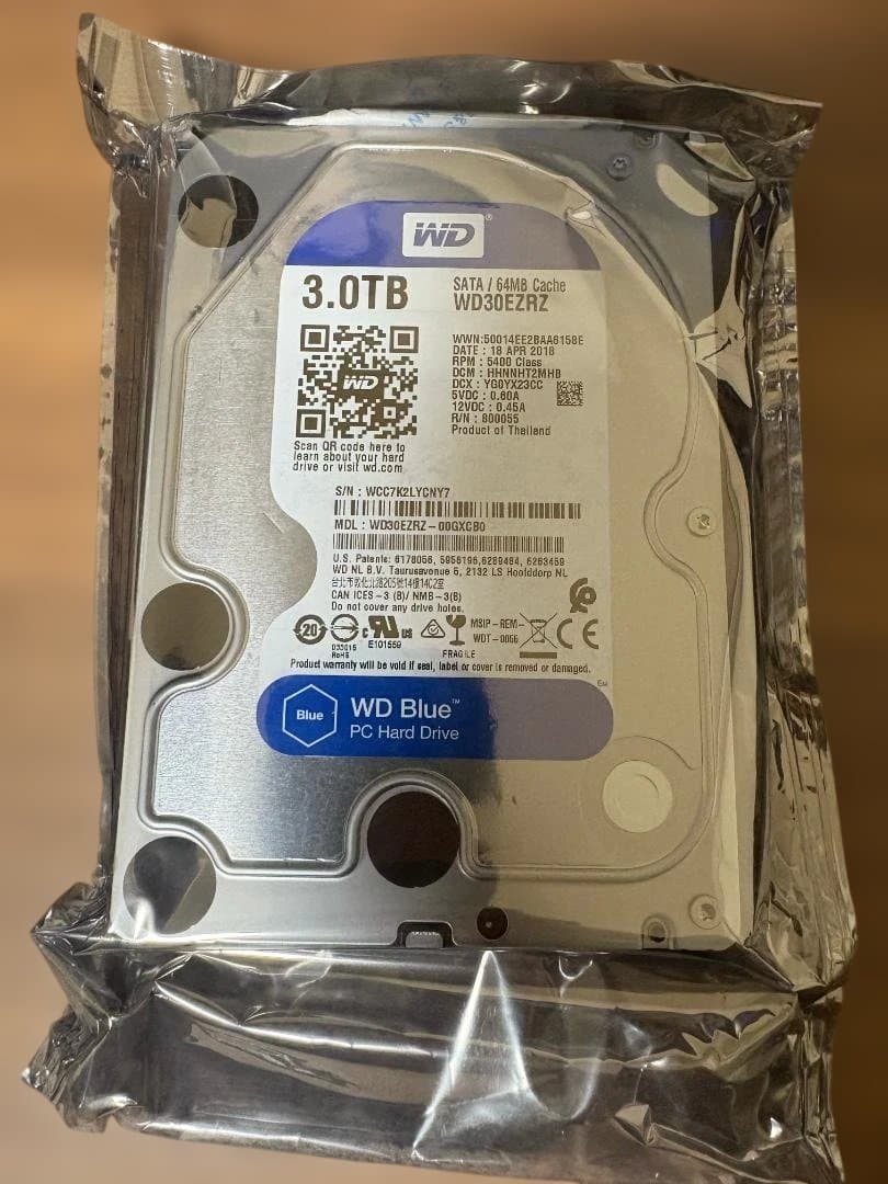 WD Blue 3TB 3.5インチ 箱有 未開封