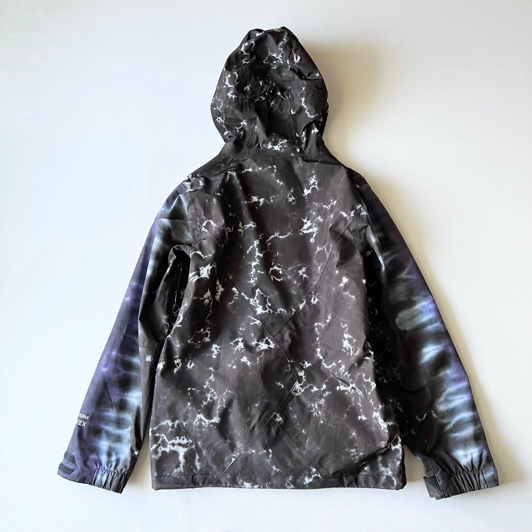 3282 ボルコム　ジャケット ゴアテックス 総柄　黒　青　XS