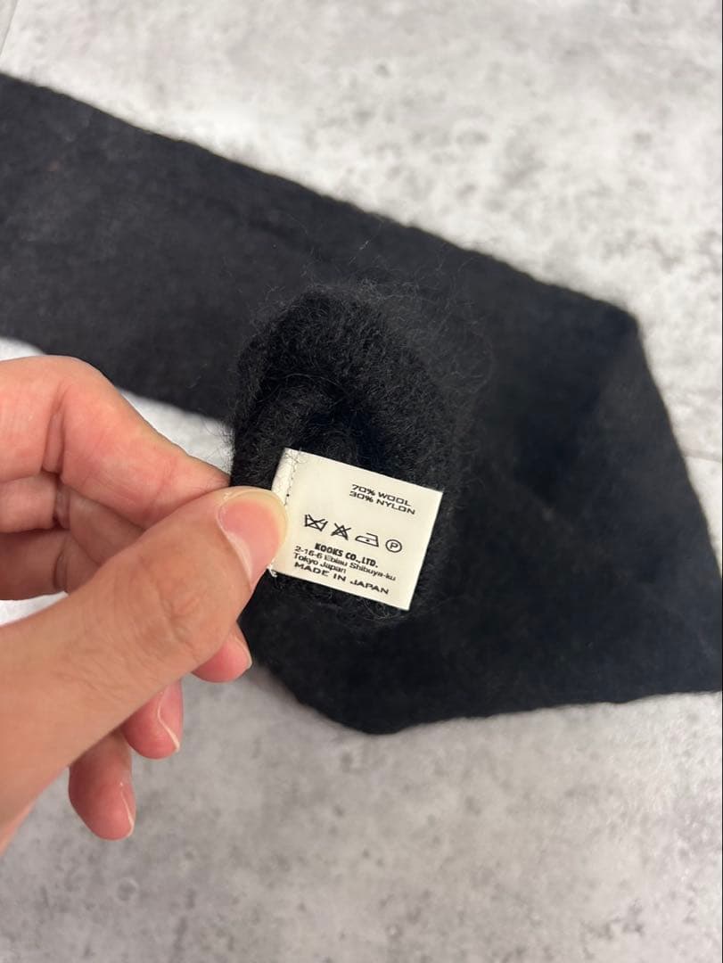 ナンバーナイン　AW06 ニット　マフラー　NOIR期