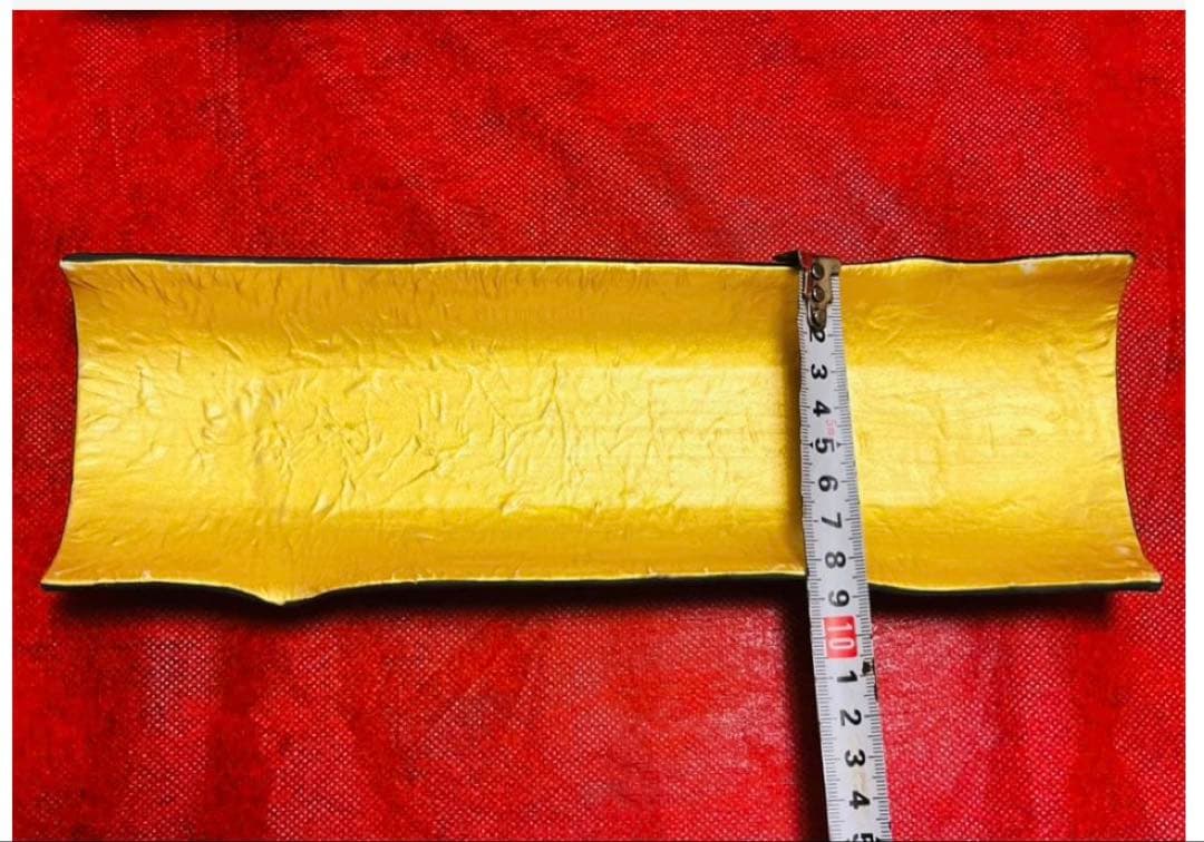 長皿　角皿　寿司皿　角長皿　寿司　向付　前菜　八寸　金4白2枚売り