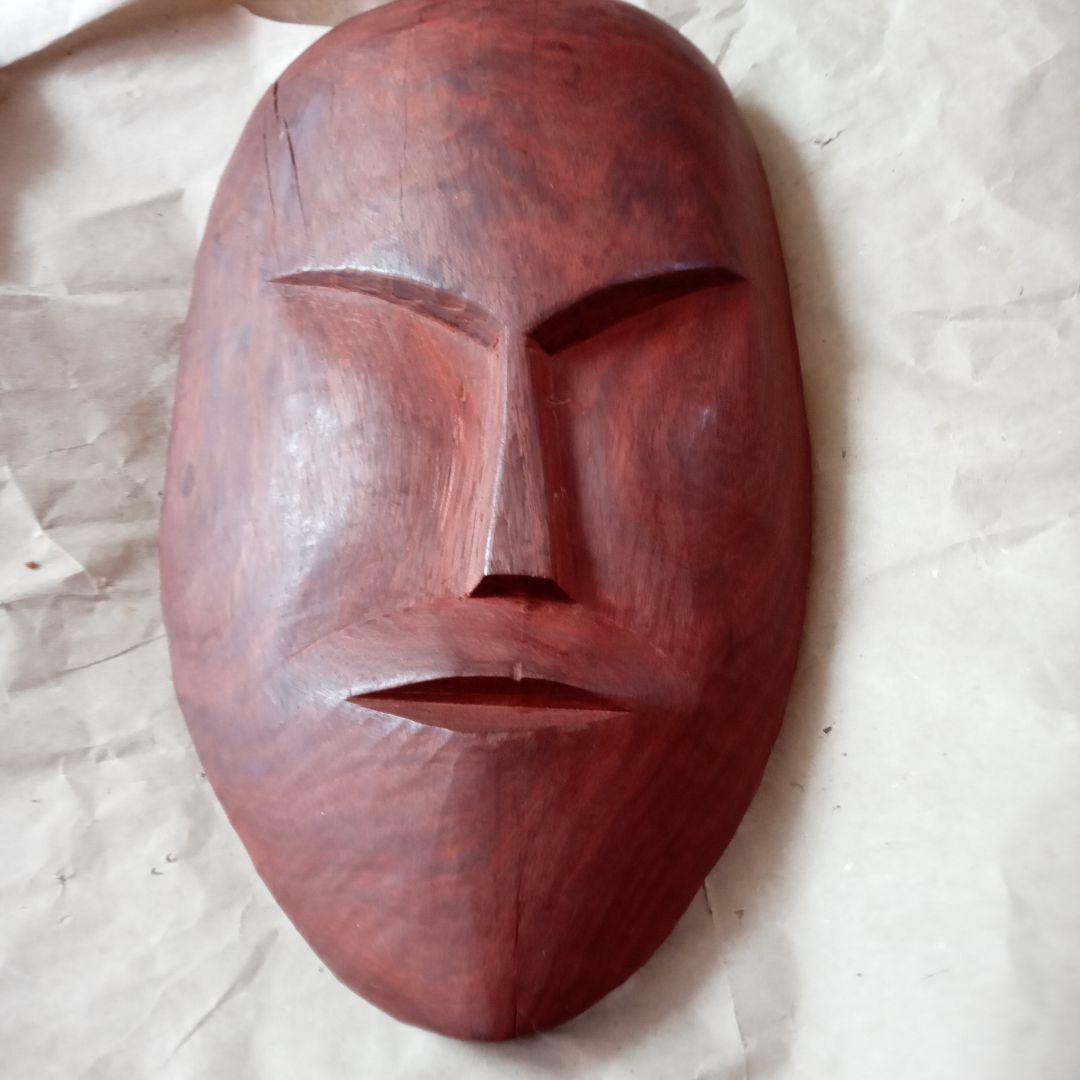 ヴィンテージ　ブラジリアンマスク　ローズウッ製　舞台芸術