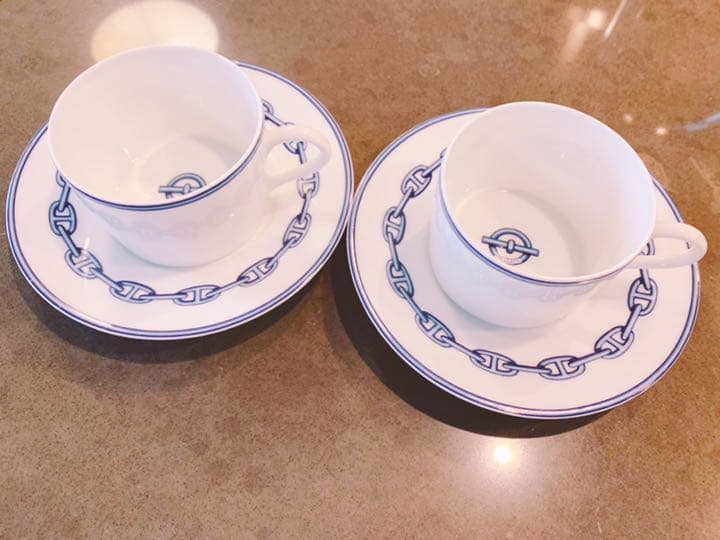 ☆廃盤品☆HERMES カップソーサ シェーヌダンクル