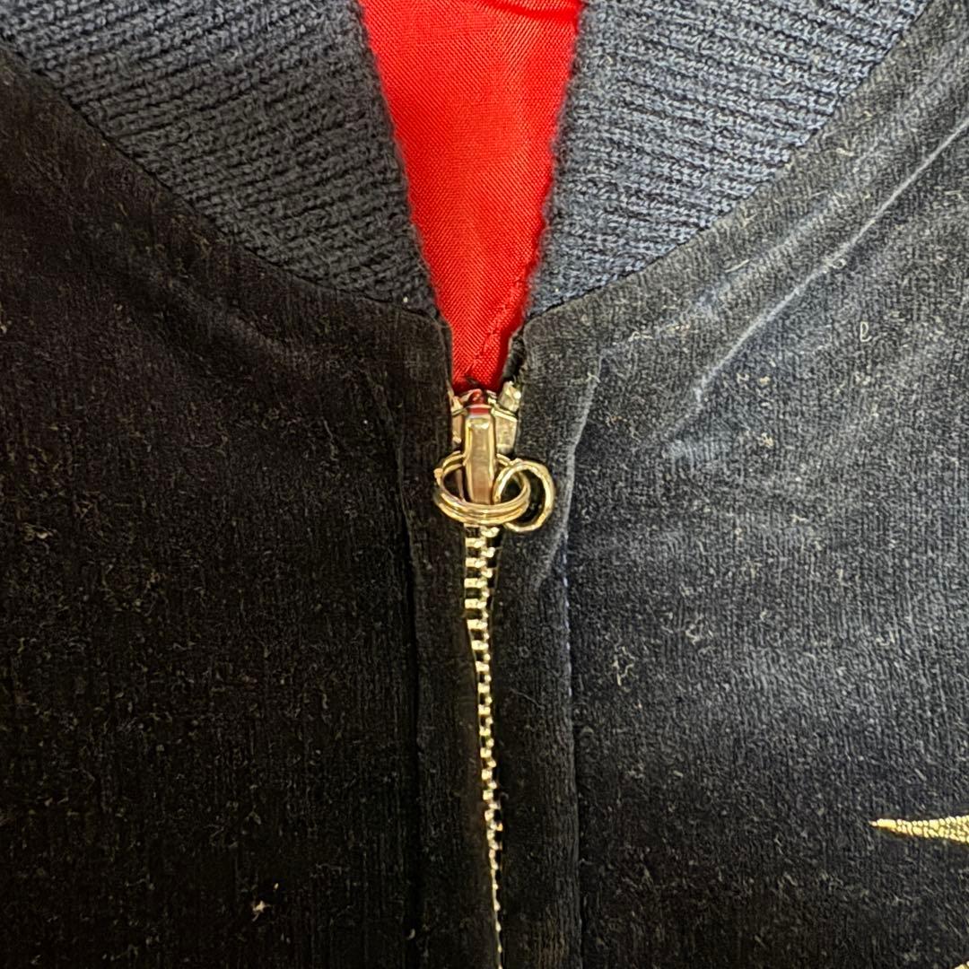 WOLFMAN B.R.S スカジャン 和柄 虎 刺繍 ベロア サイズＬ