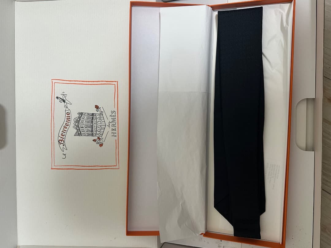 【新品】HERMES エルメス ネクタイ ファソネH H織り