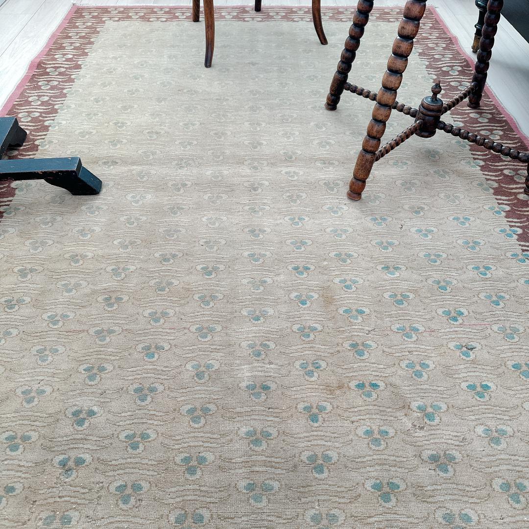 【訳アリ】トルコ ヴィンテージラグ A98 レア 最高級 カイセリ グレージュ