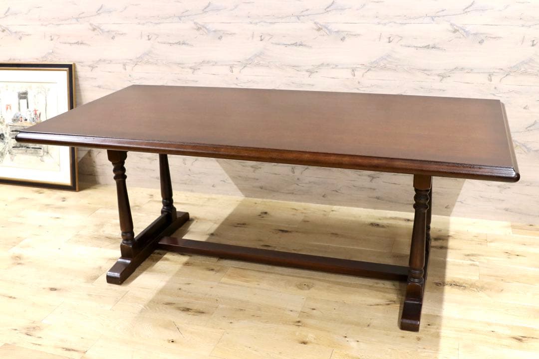 GMGK427○静岡家具 ダイニングテーブル 食卓テーブル 楢材 オールド ク