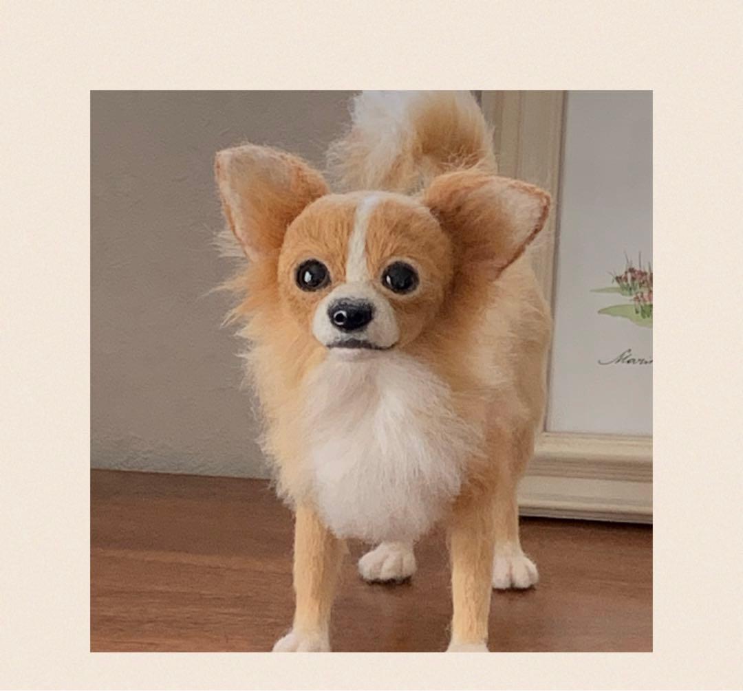 羊毛フェルト作品　チワワ