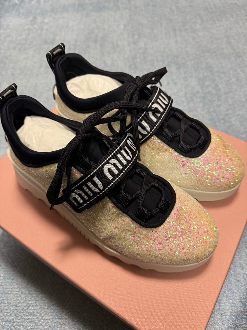Miu Miu グリッター スニーカー