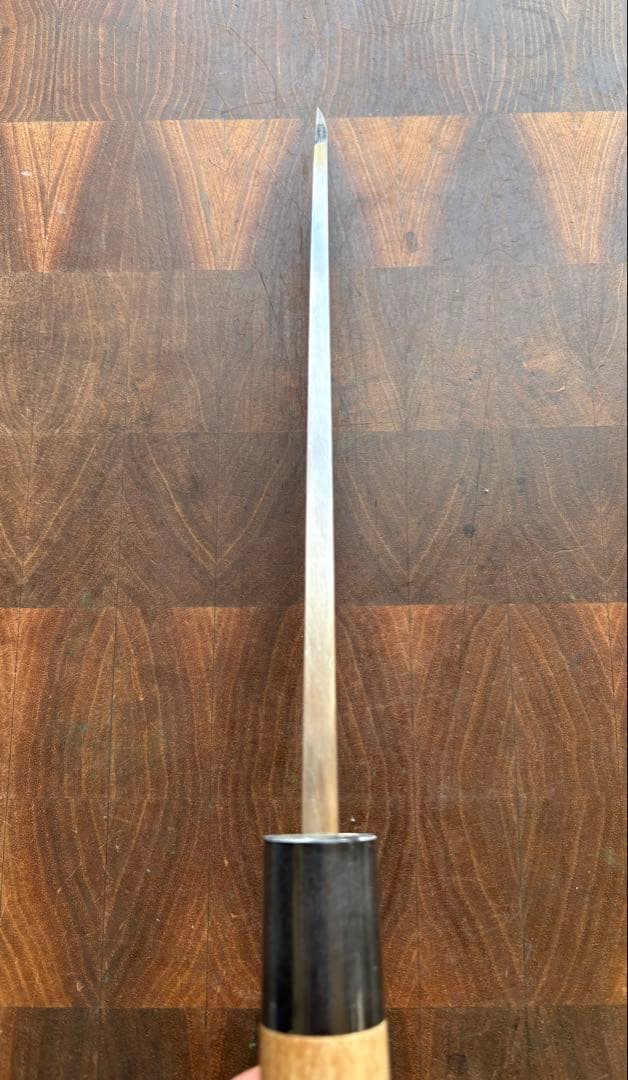 堺打刃物　霞　出刃　180mm 6寸　包丁　白鋼　和包丁　釣り　未使用