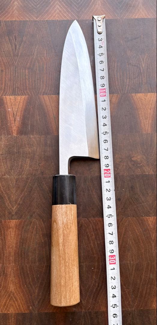 堺打刃物　霞　出刃　180mm 6寸　包丁　白鋼　和包丁　釣り　未使用