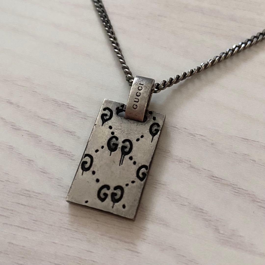 GUCCI グッチ プレートネックレス ゴースト