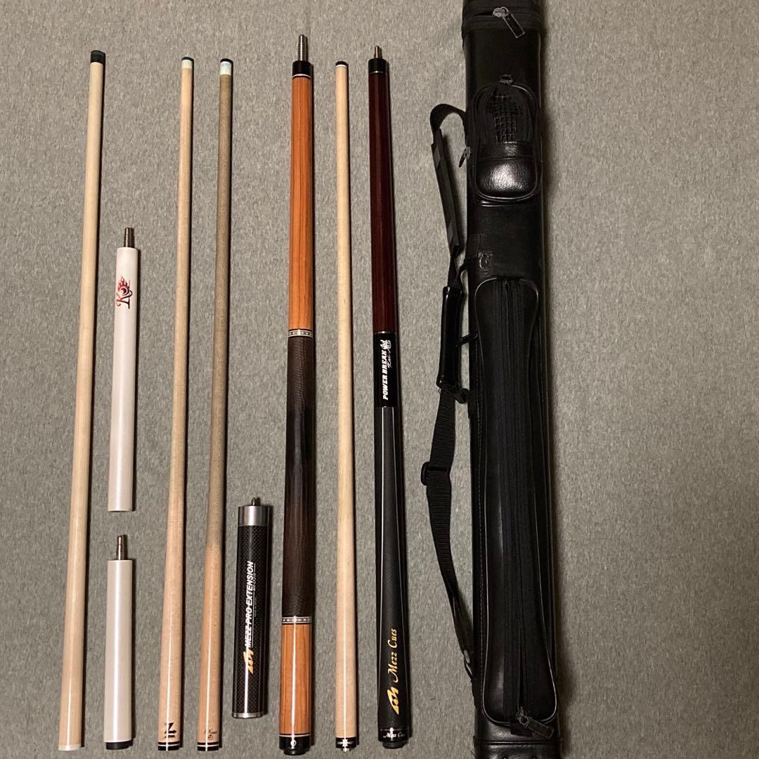 ビリヤード　MEZZ エクシードキュー　チューリップウッド　パワーブレイク魁など