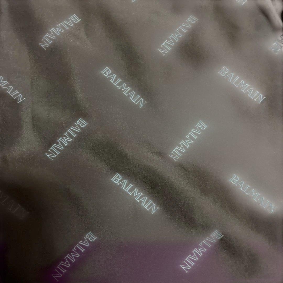 BALMAIN ダークブラウン ロングコート（裏シルク）