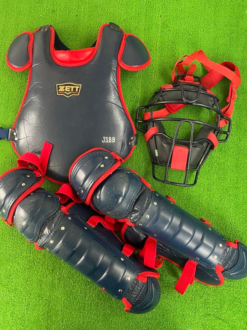ZETT ジュニア用　キャッチャー防具　セット　小林型　少年軟式