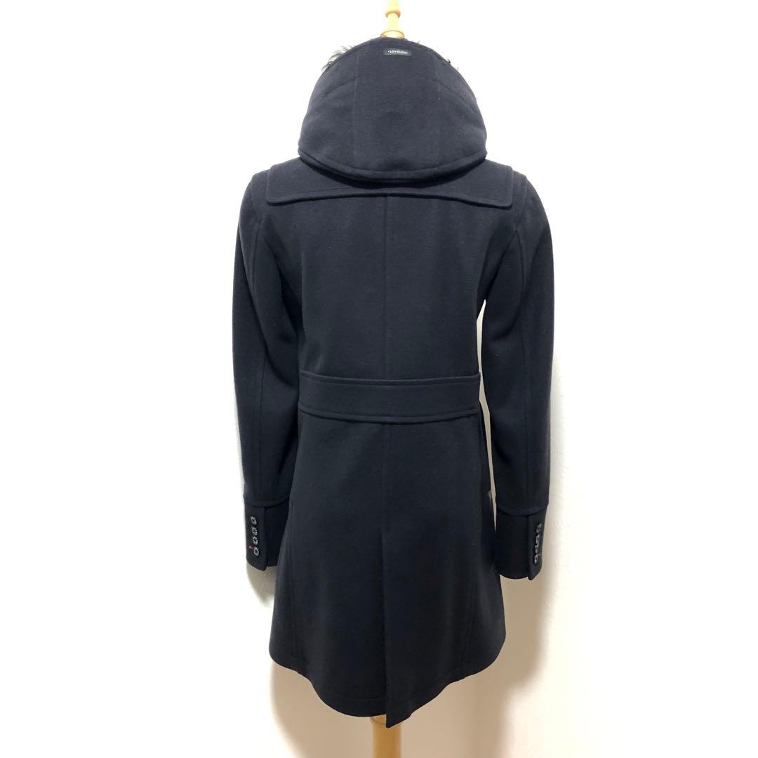 LOVELESS ダッフルコート Miliorイタリア製生地 カルガンラムファー